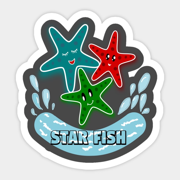 Star fish Sticker by RAK20